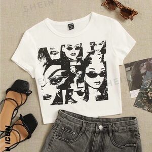 Graphic Crop Tee